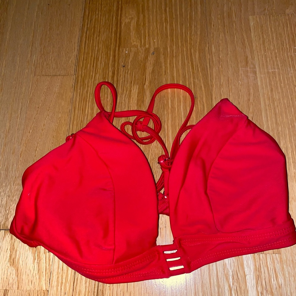 Red bathing suit top size large (11-13)